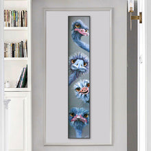 Load image into Gallery viewer, Ostrich 25*115CM(Canvas) Full Round Drill Diamond Painting
