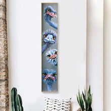 Load image into Gallery viewer, Ostrich 25*115CM(Canvas) Full Round Drill Diamond Painting