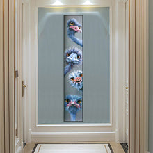 Load image into Gallery viewer, Ostrich 25*115CM(Canvas) Full Round Drill Diamond Painting