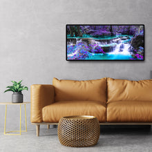 Load image into Gallery viewer, Waterfall Scenery 90*40CM(Canvas) Full Round Drill Diamond Painting
