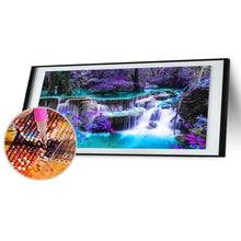 Load image into Gallery viewer, Waterfall Scenery 90*40CM(Canvas) Full Round Drill Diamond Painting