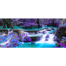Load image into Gallery viewer, Waterfall Scenery 90*40CM(Canvas) Full Round Drill Diamond Painting