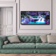 Load image into Gallery viewer, Waterfall Scenery 90*40CM(Canvas) Full Round Drill Diamond Painting