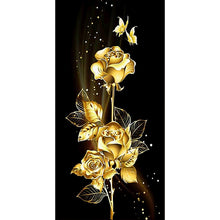 Load image into Gallery viewer, Golden Flower 45*85CM(Canvas) Full Round Drill Diamond Painting