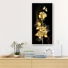 Load image into Gallery viewer, Golden Flower 45*85CM(Canvas) Full Round Drill Diamond Painting