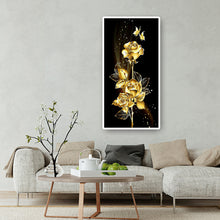 Load image into Gallery viewer, Golden Flower 45*85CM(Canvas) Full Round Drill Diamond Painting