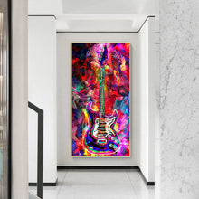 Load image into Gallery viewer, Guitar 45*85CM(Canvas) Full Round Drill Diamond Painting