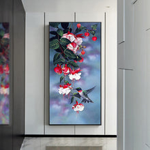 Load image into Gallery viewer, Flowers Decorative 45*85CM(Canvas) Full Round Drill Diamond Painting