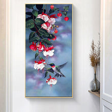 Load image into Gallery viewer, Flowers Decorative 45*85CM(Canvas) Full Round Drill Diamond Painting