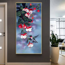 Load image into Gallery viewer, Flowers Decorative 45*85CM(Canvas) Full Round Drill Diamond Painting