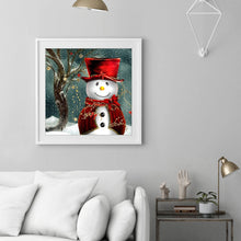 Load image into Gallery viewer, Christmas Snowman 30*30CM(Canvas) Full Round Drill Diamond Painting