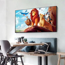 Load image into Gallery viewer, Cartoon Lion King 100*50CM(Canvas)-Full Round Drill Diamond Painting