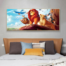 Load image into Gallery viewer, Cartoon Lion King 100*50CM(Canvas)-Full Round Drill Diamond Painting