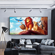 Load image into Gallery viewer, Cartoon Lion King 100*50CM(Canvas)-Full Round Drill Diamond Painting