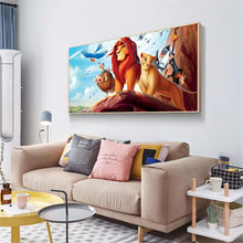 Load image into Gallery viewer, Cartoon Lion King 100*50CM(Canvas)-Full Round Drill Diamond Painting