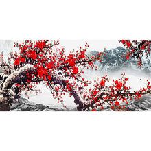 Load image into Gallery viewer, Plum Blossom 100*50CM(Canvas) Full Round Drill Diamond Painting