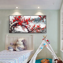 Load image into Gallery viewer, Plum Blossom 100*50CM(Canvas) Full Round Drill Diamond Painting