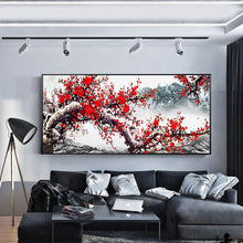 Load image into Gallery viewer, Plum Blossom 100*50CM(Canvas) Full Round Drill Diamond Painting