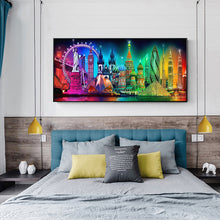 Load image into Gallery viewer, City Night View 100*50CM(Canvas) Full Round Drill Diamond Painting