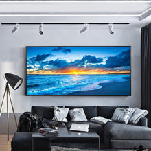 Load image into Gallery viewer, Sunrise At Sea 100*40CM(Canvas) Full Round Drill Diamond Painting