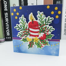 Load image into Gallery viewer, 8pcs DIY Greeting Card Special-shaped Diamond Painting Christmas Postcards