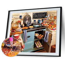 Load image into Gallery viewer, Kitchen 40*30CM(Canvas) Full Round Drill Diamond Painting