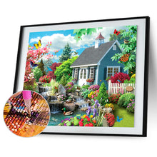 Load image into Gallery viewer, Quiet Yard 40*30CM(Canvas) Full Round Drill Diamond Painting