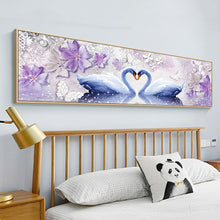 Load image into Gallery viewer, Swan Love 80*30CM(Canvas) Full Round Drill Diamond Painting