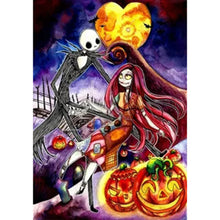 Load image into Gallery viewer, Animated Halloween 30*40CM(Canvas) Full Round Drill Diamond Painting