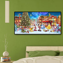 Load image into Gallery viewer, Christmas Park Xmas 100*50CM(Canvas)-Full Round Drill Diamond Painting
