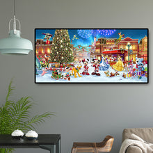 Load image into Gallery viewer, Christmas Park Xmas 100*50CM(Canvas)-Full Round Drill Diamond Painting