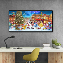 Load image into Gallery viewer, Christmas Park Xmas 100*50CM(Canvas)-Full Round Drill Diamond Painting