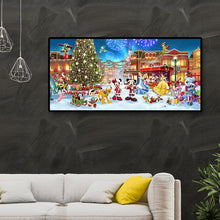 Load image into Gallery viewer, Christmas Park Xmas 100*50CM(Canvas)-Full Round Drill Diamond Painting