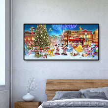 Load image into Gallery viewer, Christmas Park Xmas 100*50CM(Canvas)-Full Round Drill Diamond Painting