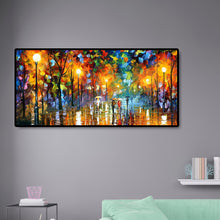 Load image into Gallery viewer, Street Night View 80*40CM(Canvas) Full Round Drill Diamond Painting