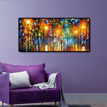Load image into Gallery viewer, Street Night View 80*40CM(Canvas) Full Round Drill Diamond Painting