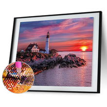 Load image into Gallery viewer, Lighthouse 50*40CM(Canvas) Full Square Drill Diamond Painting