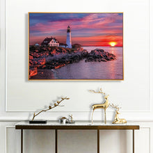 Load image into Gallery viewer, Lighthouse 50*40CM(Canvas) Full Square Drill Diamond Painting