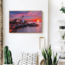 Load image into Gallery viewer, Lighthouse 50*40CM(Canvas) Full Square Drill Diamond Painting