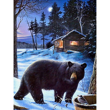 Load image into Gallery viewer, Bear 30*40CM(Canvas) Full Round Drill Diamond Painting