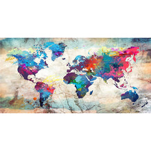 Load image into Gallery viewer, World Map 80*40CM(Canvas) Full Round Drill Diamond Painting