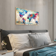 Load image into Gallery viewer, World Map 80*40CM(Canvas) Full Round Drill Diamond Painting