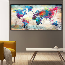 Load image into Gallery viewer, World Map 80*40CM(Canvas) Full Round Drill Diamond Painting