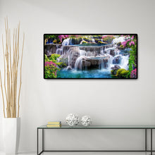 Load image into Gallery viewer, Mountain View Landscape 80*40CM(Canvas) Full Round Drill Diamond Painting