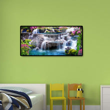 Load image into Gallery viewer, Mountain View Landscape 80*40CM(Canvas) Full Round Drill Diamond Painting