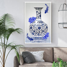 Load image into Gallery viewer, Vase Manual 40*60CM(Canvas) Partial Round Drill Diamond Painting