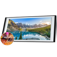 Load image into Gallery viewer, Mountain Scenery 80*40CM(Canvas) Full Round Drill Diamond Painting