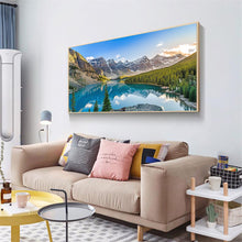 Load image into Gallery viewer, Mountain Scenery 80*40CM(Canvas) Full Round Drill Diamond Painting