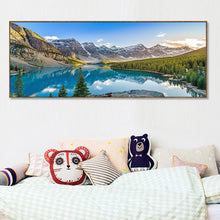 Load image into Gallery viewer, Mountain Scenery 80*40CM(Canvas) Full Round Drill Diamond Painting