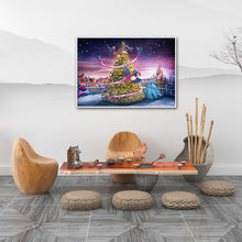 Load image into Gallery viewer, Christmas Tree 40*30CM(Canvas) Full Round Drill Diamond Painting